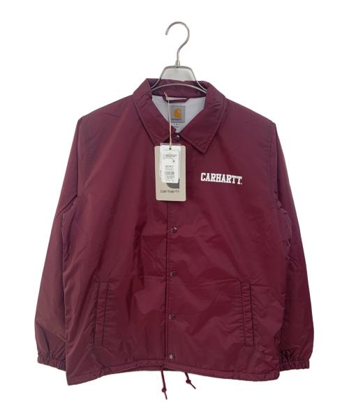 CarHartt（カーハート）CarHartt (カーハート) COLLEGE COACH JACKET ボルドー サイズ:SIZE M 未使用品の古着・服飾アイテム