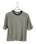 OVY（オヴィー）の古着「半袖カットソー」｜オリーブ×ホワイト