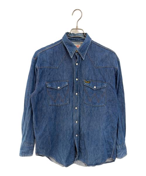 Wrangler（ラングラー）Wrangler (ラングラー) 長袖シャツ インディゴ サイズ:Mの古着・服飾アイテム