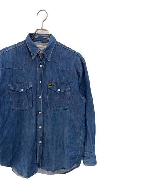 Wrangler（ラングラー）Wrangler (ラングラー) 長袖シャツ インディゴ サイズ:Mの古着・服飾アイテム