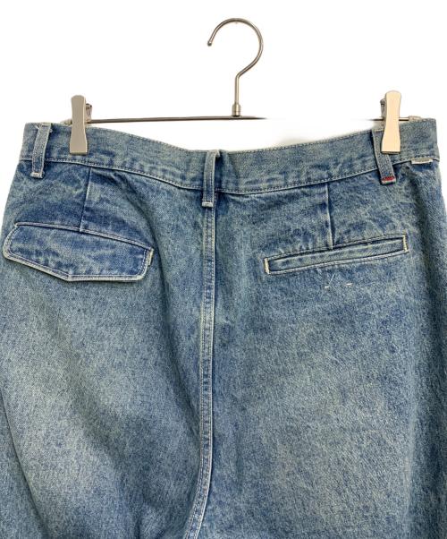 Graphpaper（グラフペーパー）Graphpaper (グラフペーパー) セルビッチデニムツータックテーパードパンツ インディゴ サイズ:SIZE 2の古着・服飾アイテム