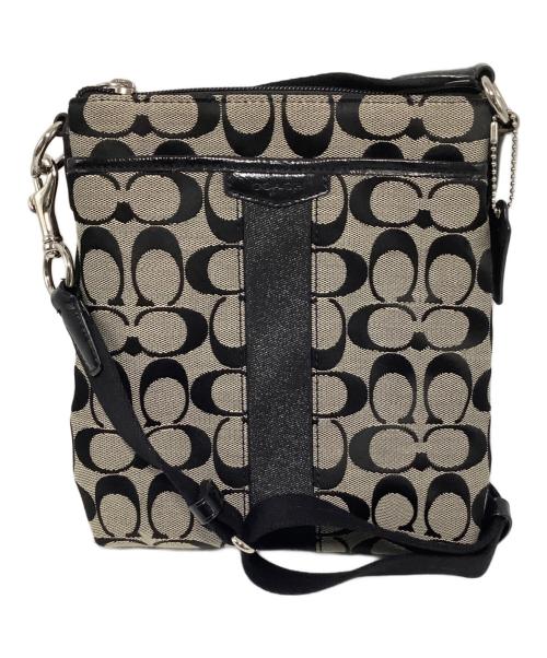 COACH（コーチ）COACH (コーチ) ショルダーバッグ ブラック×グレーの古着・服飾アイテム