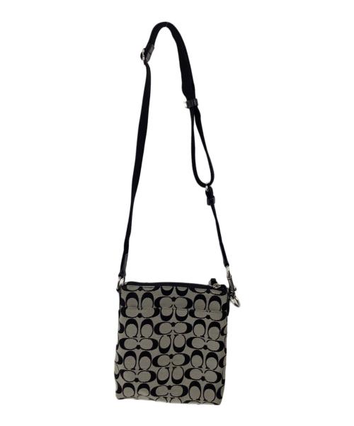 COACH（コーチ）COACH (コーチ) ショルダーバッグ ブラック×グレーの古着・服飾アイテム