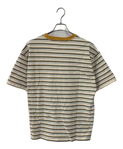 wonderland（ワンダーランド）wonderland (ワンダーランド) MONKEY TIME (モンキータイム) 半袖カットソー アイボリー×グリーン サイズ:SIZE Mの古着・服飾アイテム