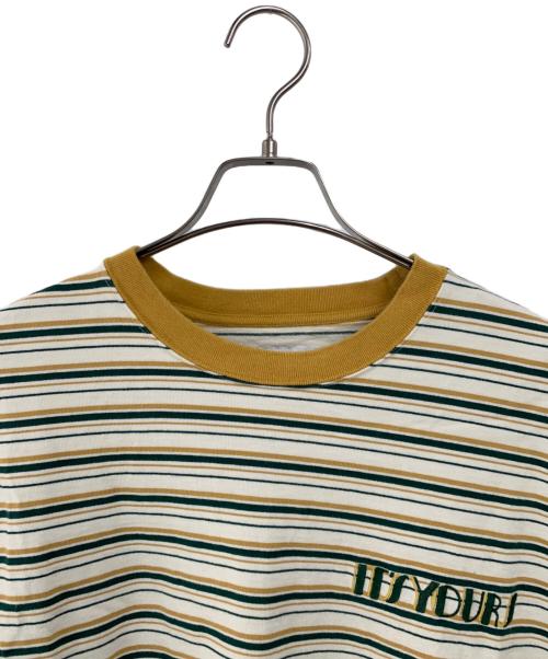 wonderland（ワンダーランド）wonderland (ワンダーランド) MONKEY TIME (モンキータイム) 半袖カットソー アイボリー×グリーン サイズ:SIZE Mの古着・服飾アイテム