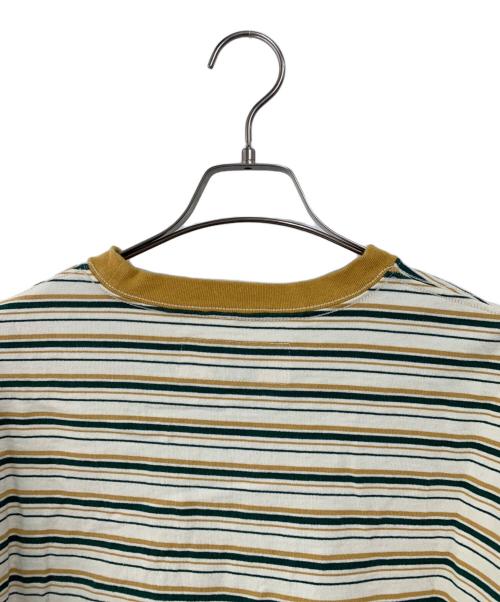 wonderland（ワンダーランド）wonderland (ワンダーランド) MONKEY TIME (モンキータイム) 半袖カットソー アイボリー×グリーン サイズ:SIZE Mの古着・服飾アイテム