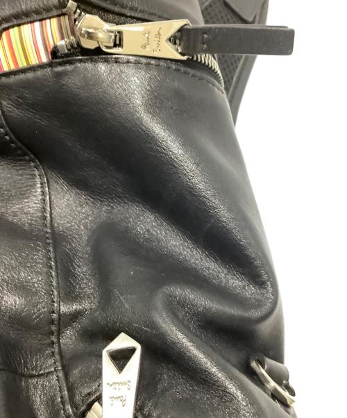 PAUL SMITH（ポールスミス）PAUL SMITH (ポールスミス) レザーリュック ブラックの古着・服飾アイテム