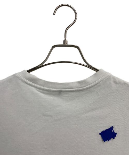 ADER error（アーダーエラー）ADER error (アーダーエラー) maison kitsune (メゾンキツネ) 半袖カットソー ホワイト×ブルー サイズ:SIZE  A1の古着・服飾アイテム