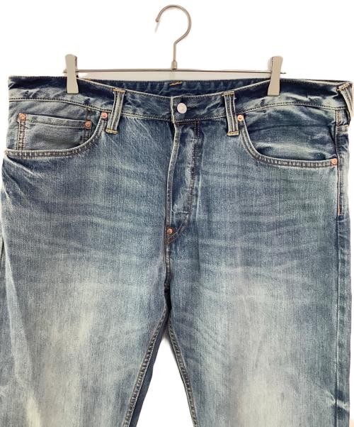 EVISU（エヴィス）EVISU (エヴィス) Daicock Print Baggy Jeans ブルー×ピンク サイズ:W40の古着・服飾アイテム