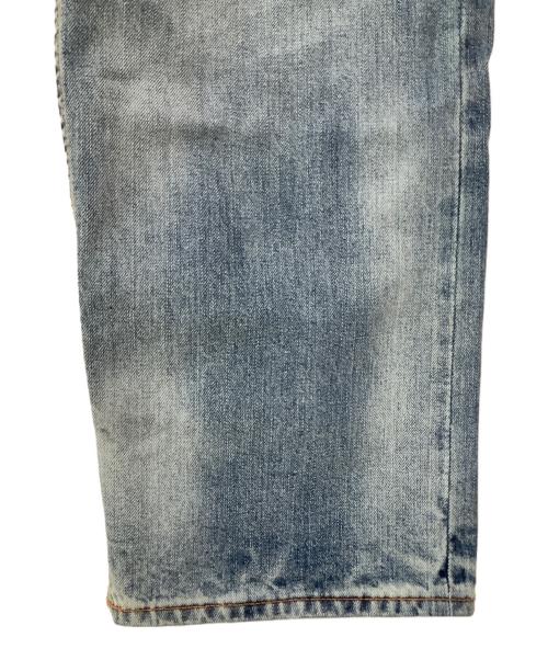 EVISU（エヴィス）EVISU (エヴィス) Daicock Print Baggy Jeans ブルー×ピンク サイズ:W40の古着・服飾アイテム