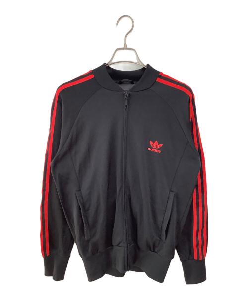 adidas（アディダス）adidas (アディダス) トラックジャケット ブラック×レッド サイズ:SIZE 0の古着・服飾アイテム