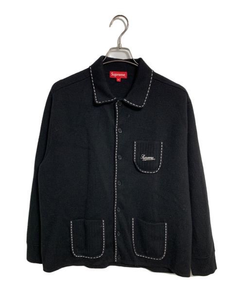 SUPREME（シュプリーム）Supreme (シュプリーム) ニットジャケット ブラック サイズ:XLの古着・服飾アイテム