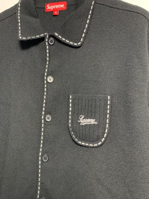 SUPREME（シュプリーム）Supreme (シュプリーム) ニットジャケット ブラック サイズ:XLの古着・服飾アイテム