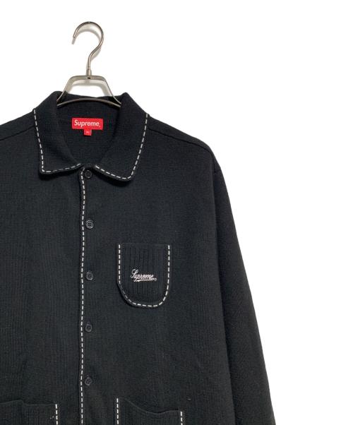 SUPREME（シュプリーム）Supreme (シュプリーム) ニットジャケット ブラック サイズ:XLの古着・服飾アイテム
