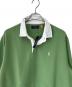 中古・古着 POLO RALPH LAUREN (ポロ・ラルフローレン) ラガーシャツ グリーン×ホワイト サイズ:XL 未使用品：6000円
