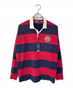 POLO RALPH LAURENポロ・ラルフローレン）の古着「ラガーシャツ」｜ボルドー×ネイビー