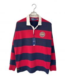 POLO RALPH LAUREN（ポロ・ラルフローレン）の古着「ラガーシャツ」｜ボルドー×ネイビー