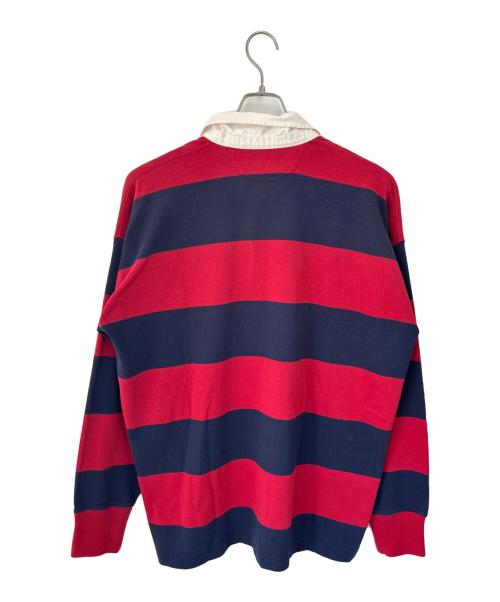 POLO RALPH LAUREN（ポロ・ラルフローレン）POLO RALPH LAUREN (ポロ・ラルフローレン) ラガーシャツ ボルドー×ネイビー サイズ:L 未使用品の古着・服飾アイテム
