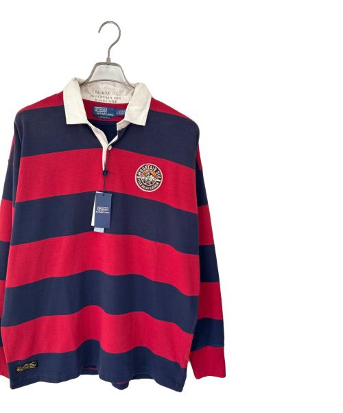 POLO RALPH LAUREN（ポロ・ラルフローレン）POLO RALPH LAUREN (ポロ・ラルフローレン) ラガーシャツ ボルドー×ネイビー サイズ:L 未使用品の古着・服飾アイテム