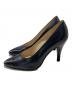 CHANEL (シャネル) パンプス ネイビー×ブラック サイズ:SIZE 36 1/2：9000円