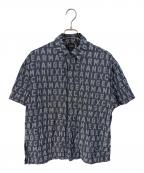 ARMANI EXCHANGEアルマーニ エクスチェンジ）の古着「半袖シャツ」｜ネイビー×グレー