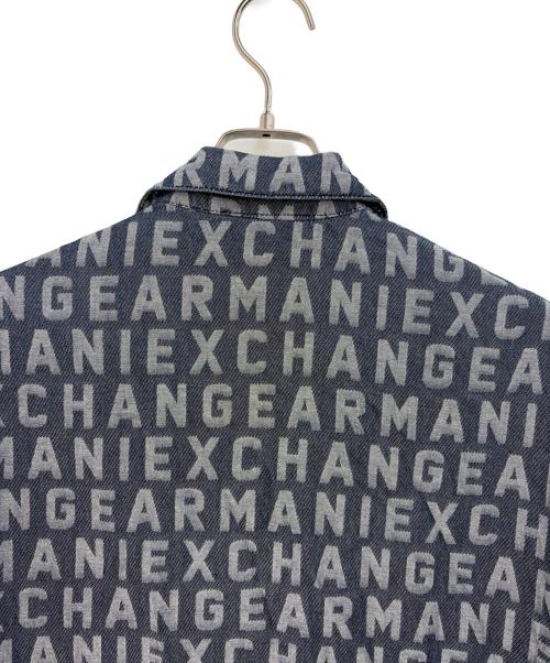 ARMANI EXCHANGE（アルマーニ エクスチェンジ）ARMANI EXCHANGE (アルマーニ エクスチェンジ) 半袖シャツ ネイビー×グレー サイズ:XSの古着・服飾アイテム