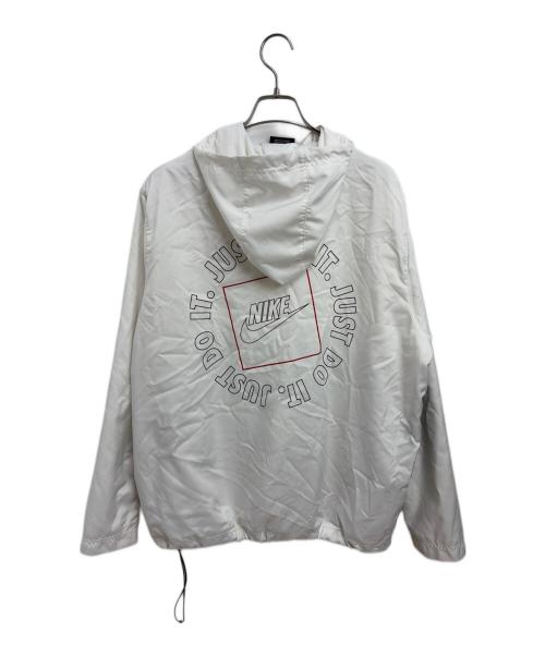 NIKE（ナイキ）NIKE (ナイキ) アノラックパーカー ホワイト×ブラック サイズ:XLの古着・服飾アイテム