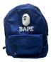 BAPE BY A BATHING APE（ベイプバイアベイシングエイプ）の古着「リュック」｜ブルー