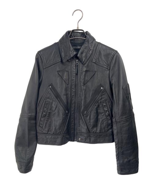 POLO RALPH LAUREN（ポロ・ラルフローレン）POLO RALPH LAUREN (ポロ・ラルフローレン) レザージャケット ブラック サイズ:S│160/84Aの古着・服飾アイテム