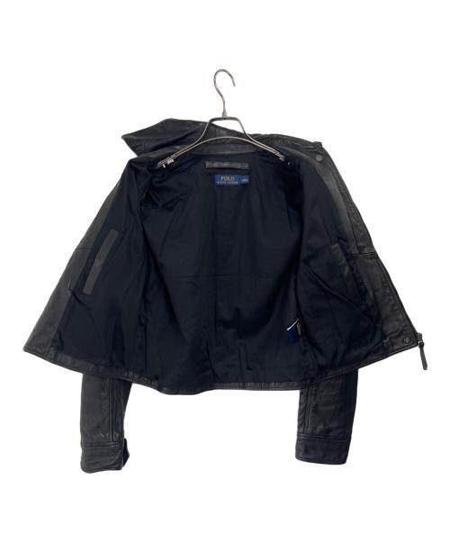 POLO RALPH LAUREN（ポロ・ラルフローレン）POLO RALPH LAUREN (ポロ・ラルフローレン) レザージャケット ブラック サイズ:S│160/84Aの古着・服飾アイテム
