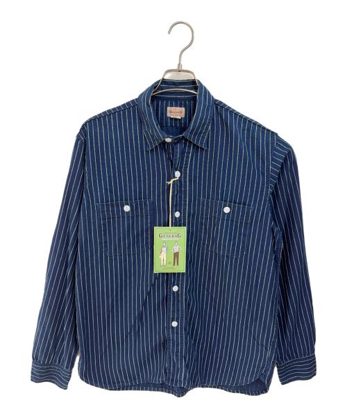 GENERAG（ジェネラグ）GENERAG (ジェネラグ) 長袖シャツ ネイビー サイズ:15の古着・服飾アイテム