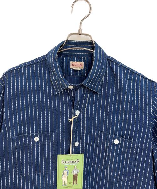 GENERAG（ジェネラグ）GENERAG (ジェネラグ) 長袖シャツ ネイビー サイズ:15の古着・服飾アイテム