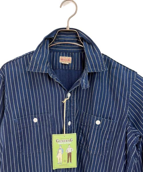 GENERAG（ジェネラグ）GENERAG (ジェネラグ) 長袖シャツ ネイビー サイズ:15の古着・服飾アイテム