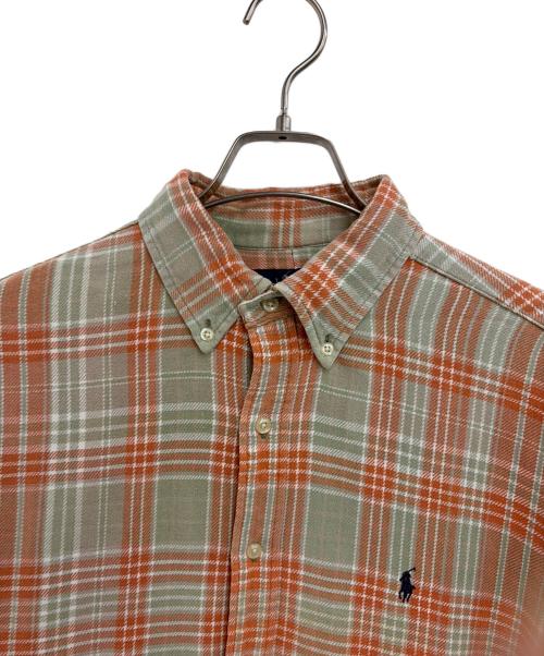 POLO RALPH LAUREN（ポロ・ラルフローレン）POLO RALPH LAUREN (ポロ・ラルフローレン) 長袖シャツ ベージュ×オレンジ サイズ:Lの古着・服飾アイテム