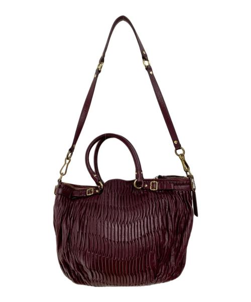 COACH（コーチ）COACH (コーチ) 2WAYショルダーバッグ ボルドーの古着・服飾アイテム