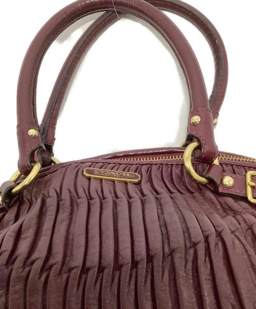 COACH（コーチ）COACH (コーチ) 2WAYショルダーバッグ ボルドーの古着・服飾アイテム