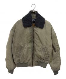 ZARA（ザラ）の古着「MA-1ジャケット」｜オリーブ