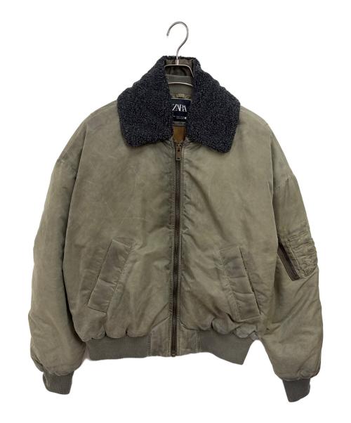 ZARA（ザラ）ZARA (ザラ) MA-1ジャケット オリーブ サイズ:Mの古着・服飾アイテム