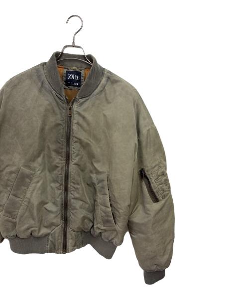 ZARA（ザラ）ZARA (ザラ) MA-1ジャケット オリーブ サイズ:Mの古着・服飾アイテム