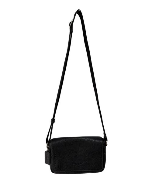 COACH（コーチ）COACH (コーチ) フラップ クロスボディ バッグ ブラックの古着・服飾アイテム