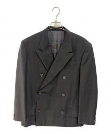 Y's for men（ワイズフォーメン）の古着「テーラードジャケット」｜ブラック×ブラウン