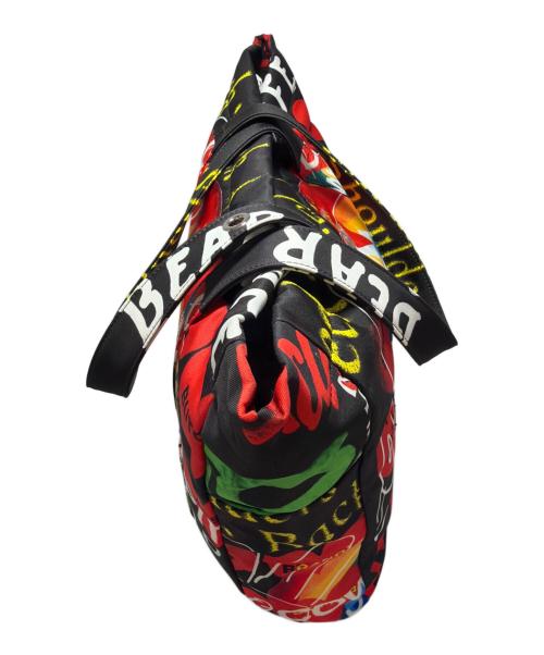 Vivienne Westwood（ヴィヴィアンウエストウッド）Vivienne Westwood (ヴィヴィアンウエストウッド) トートバッグ ブラック×マルチカラーの古着・服飾アイテム