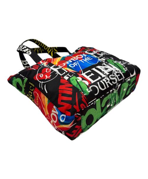 Vivienne Westwood（ヴィヴィアンウエストウッド）Vivienne Westwood (ヴィヴィアンウエストウッド) トートバッグ ブラック×マルチカラーの古着・服飾アイテム