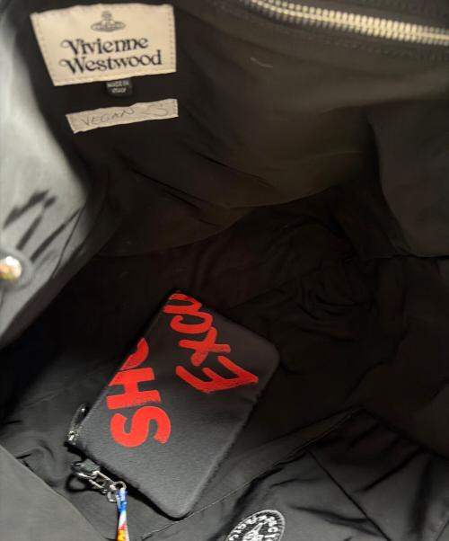 Vivienne Westwood（ヴィヴィアンウエストウッド）Vivienne Westwood (ヴィヴィアンウエストウッド) トートバッグ ブラック×マルチカラーの古着・服飾アイテム