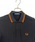 中古・古着 FRED PERRY (フレッドペリー) 長袖ポロシャツ ブラック×ブラウン サイズ:S：5000円