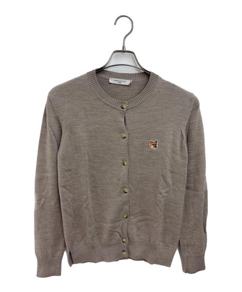 maison kitsune（メゾンキツネ）maison kitsune (メゾンキツネ) 薄手カーディガン ベージュ サイズ:Mの古着・服飾アイテム
