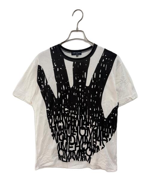 COMME des GARCONS（コムデギャルソン）COMME des GARCONS (コムデギャルソン) 半袖Tシャツ ホワイト×ブラック サイズ:Mの古着・服飾アイテム