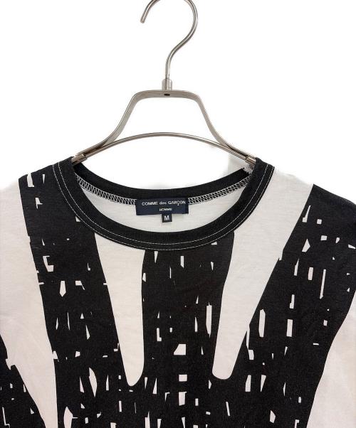 COMME des GARCONS（コムデギャルソン）COMME des GARCONS (コムデギャルソン) 半袖Tシャツ ホワイト×ブラック サイズ:Mの古着・服飾アイテム