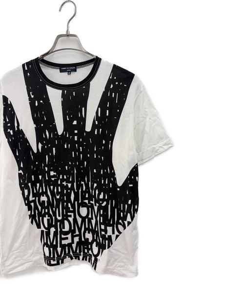 COMME des GARCONS（コムデギャルソン）COMME des GARCONS (コムデギャルソン) 半袖Tシャツ ホワイト×ブラック サイズ:Mの古着・服飾アイテム