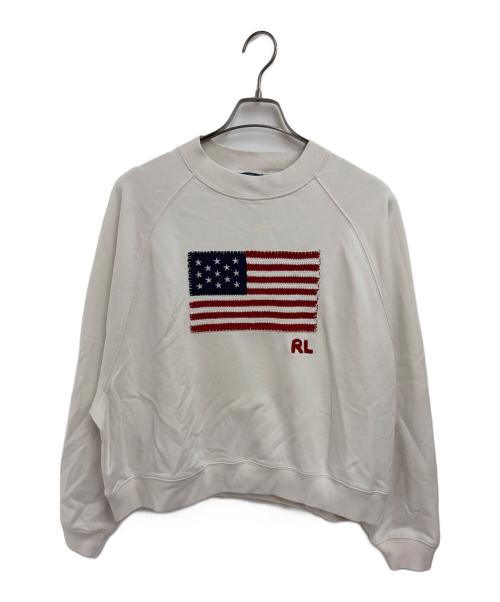 POLO RALPH LAUREN（ポロ・ラルフローレン）POLO RALPH LAUREN (ポロ・ラルフローレン) スウェット ホワイト サイズ:M 未使用品の古着・服飾アイテム